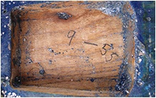 Chez Fender pour les Stringmasters il est habituel de trouver la date de fabrication si elle n'est pas recouverte de peinture dans la défonce des mécaniques...les trois manches sont estampillés 9-55: septembre 1955 et prouvent par la même que l'instrument est composé de ses manches d'origine.